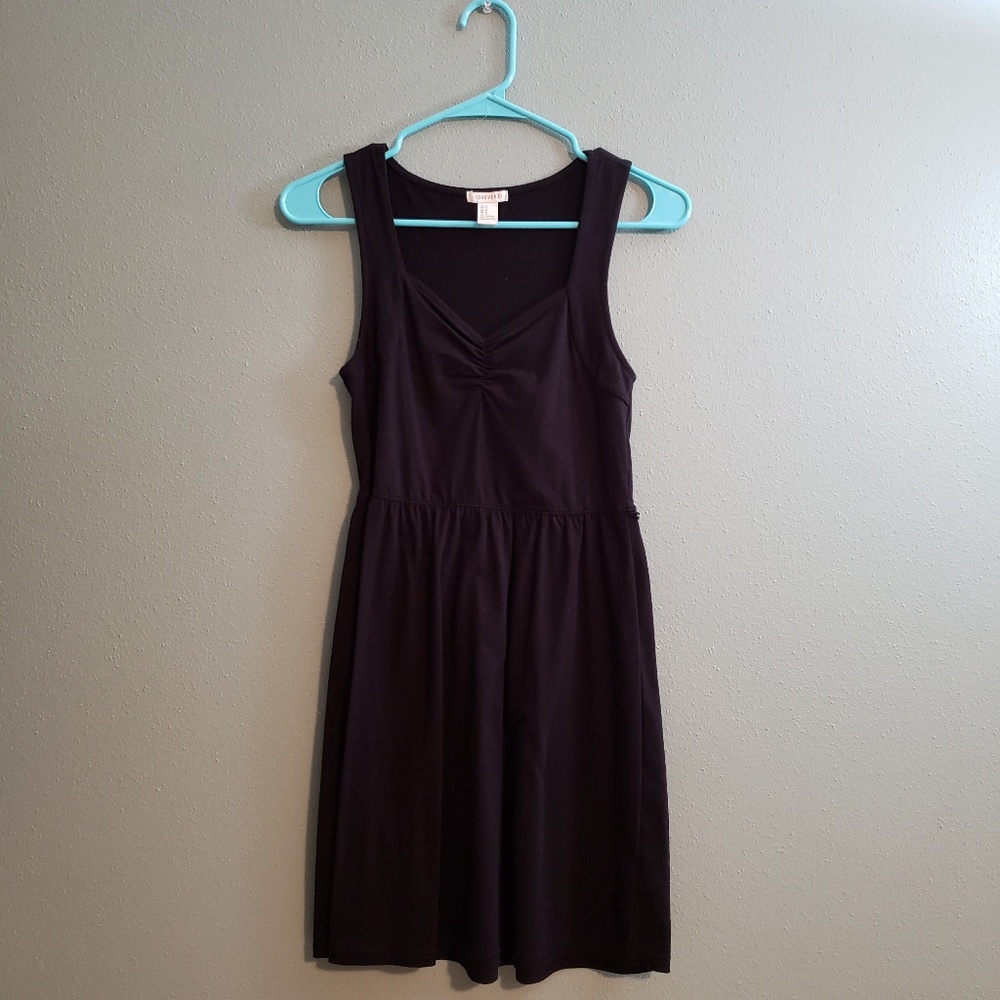 F21 Black Sweetheart Dress